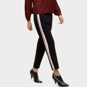Aritzia Wilfred Darontal Side Stripe Ankle Crop Pull On Pant Trousers
